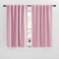 NICETOWN Blackout Curtain Panels for Living Room - (Rouge Pink Color) 29x36 inch, 2 Panels Set, Room Darkening Blackout Drapes for Window by NICETOWN