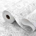 Floral Drawer and Shelf Liner for Kitchen, Non-Slip Non-Adhesive Cabinet Liners for Cupboard, Dresser, Shelves, Tool Box, Pantry, Thickened Easy Install, Strong Grip, 11.8In x 20FT, Rose by Insigoo