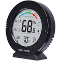 AcuRite 01080M Pro Accuracy Temperature and Humidity Gauge with Alarms, Black by AcuRite