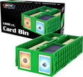 BCW Collectible Card Bin - Holds up to 1600 Cards | Large Card Storage Box for Loose Trading Cards | Pokemon, MTG, and Sports Card Storage Boxes | Sorting Card Box (Green, Single) by BCW