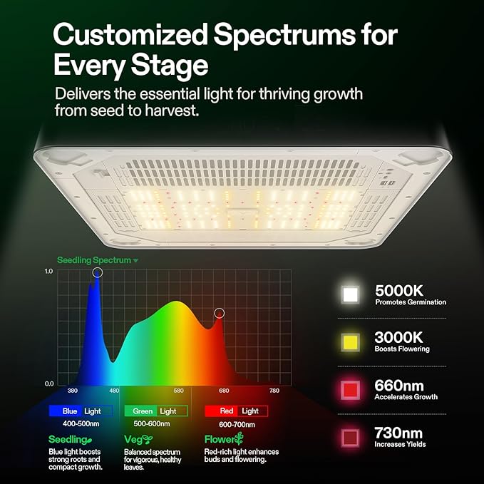 VGrow All-in-One Smart Grow Box, Professional System with Samsung LM301H EVO Grow Light, Advanced Circulation & Ventilation System, Irrigation, Nutrient, Magnetic Window for Indoor Hydroponics - Image 3