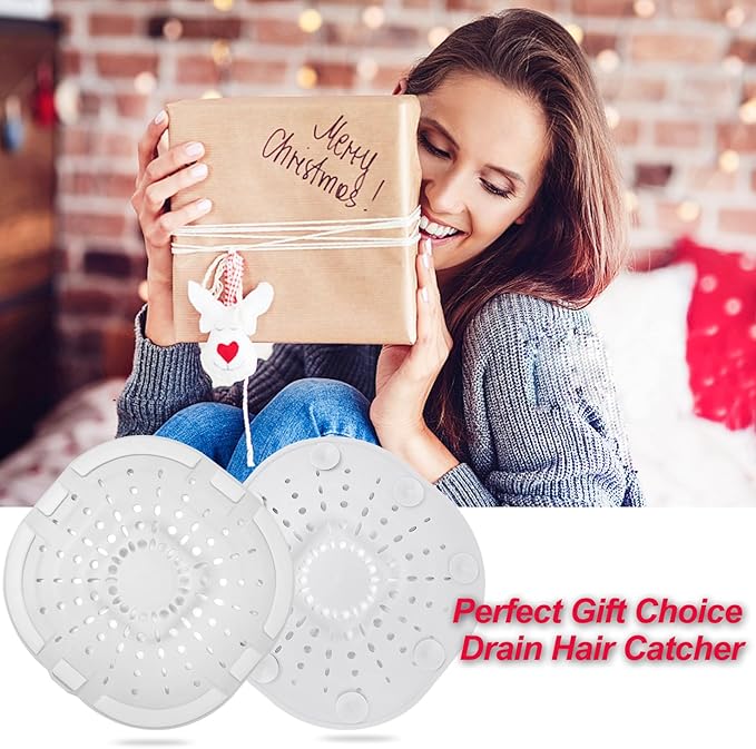 Hair Drain Catcher,Square Drain Cover for Shower Strong Adhesion Silicone Hair Stopper with Suction Cup,Easy to Install Suit for Bathroom,Bathtub,Kitchen 2 Pack (Cream White) - Image 6