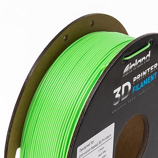 INLAND Micro Center PLA+ 3D Printing Filament 1.75mm - PLA Pro Dimensional Accuracy +/- 0.03 mm - 1 kg Cardboard Spool (2.2 lbs) (1 Pack Neon Green, 1.75mm) - Image 5