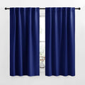 NICETOWN Blackout Curtain Panels for Living Room - (Royal Blue Color) 34x63 Inch, 2 Panels Set, Thermal Insulated Room Darkening Blackout Drapes/Draperies with Rod Pocket & Back Tab for Window by NICETOWN