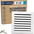 8x8 Inch (Duct Opening) Air Return Vent Cover Decorative – Premium Aluminum AC Vent Cover for Ceiling & Wall, Rustproof Grille, Ideal for Home HVAC Grille, Durable & Easy to Install by ACLAMINAIRE by LAMINAIRE