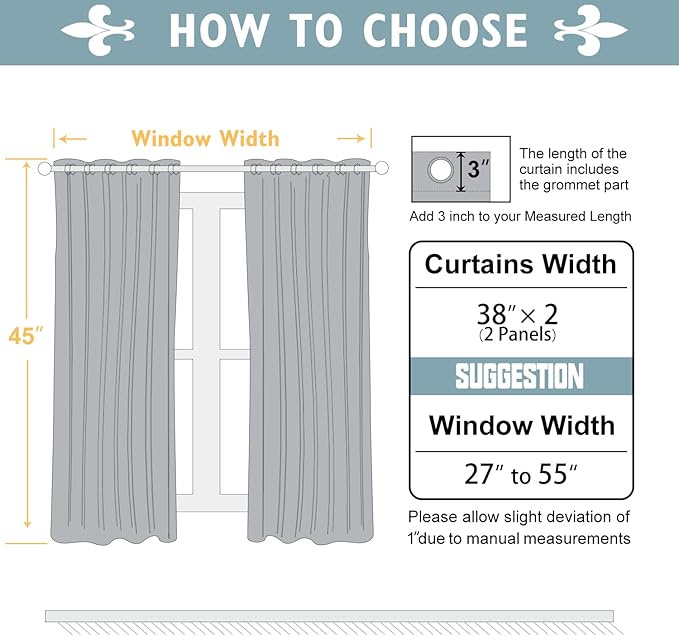 ChrisDowa Blackout Curtains 45 inches Long for Bedroom - 2 Panels Set Grommet Thermal Insulated Room Darkening Curtains for Living Room (Biscotti Beige, 38 x 45 Inch) - Image 5