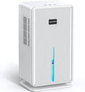 Dehumidifiers for Home, Upgraded 101OZ Dehumidifier (800 sq.ft), Quiet Dehumidifier for Basement, Bedroom, Bathroom, RV, Closet with Auto-off, Sleep Mode, 7 Colorful LED Light, Small Portable, White by Unknown