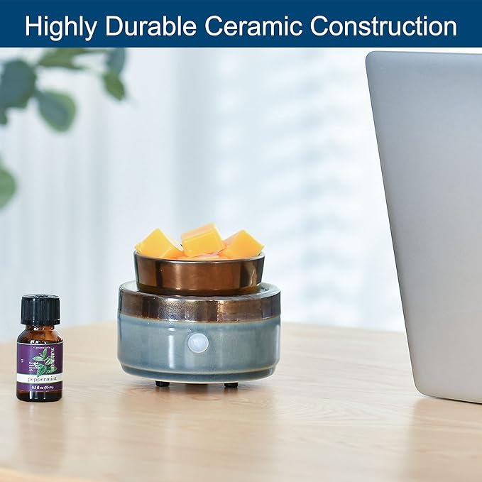 kobodon Ceramic Candle Wax Warmer,Home Fragrance Diffuser, Wax Melter Fragrances Candles Oils, Fragrance Warmer Candles or Wax Melts as Gifts for Mom Grandma Women - Image 7