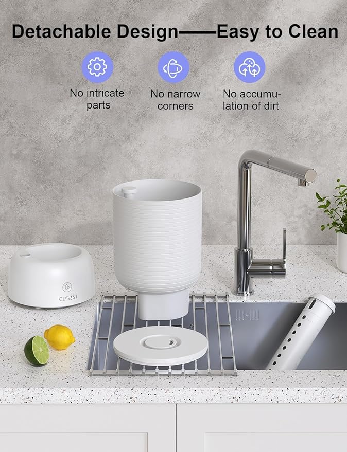 CLEVAST Smart Humidifiers for Bedroom, Top Fill 3L Cool Mist Quiet Ultrasonic Humidifier with Essential Oil Diffuser, Humidity Control, Wi-Fi Air Humidifier for Baby, Home, Compatible with Alexa - Image 8