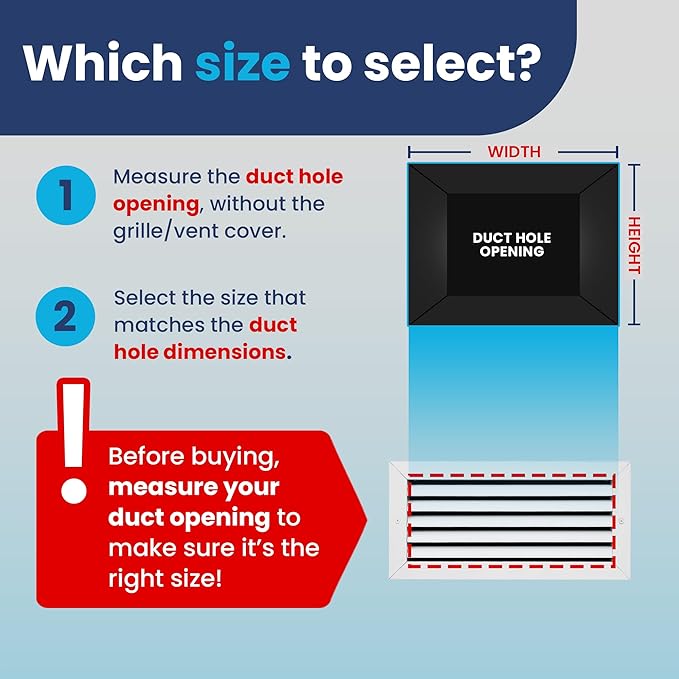 14x6 Inch (Duct Opening) Air Return Vent Cover Decorative – Premium Aluminum AC Vent Cover for Ceiling & Wall, Rustproof Grille, Ideal for Home HVAC Grille, Durable & Easy to Install by ACLAMINAIRE - Image 3
