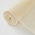 Beautysaid Shelf and Drawer Liner for Kitchen Cabinet, Non Adhesive Non Slip Shelf Paper Thickened for Dresser Pantry Shelve Bathroom Protector Liner Breathable Mat(Cream White Weave,18 in x 10 FT) by Beautysaid