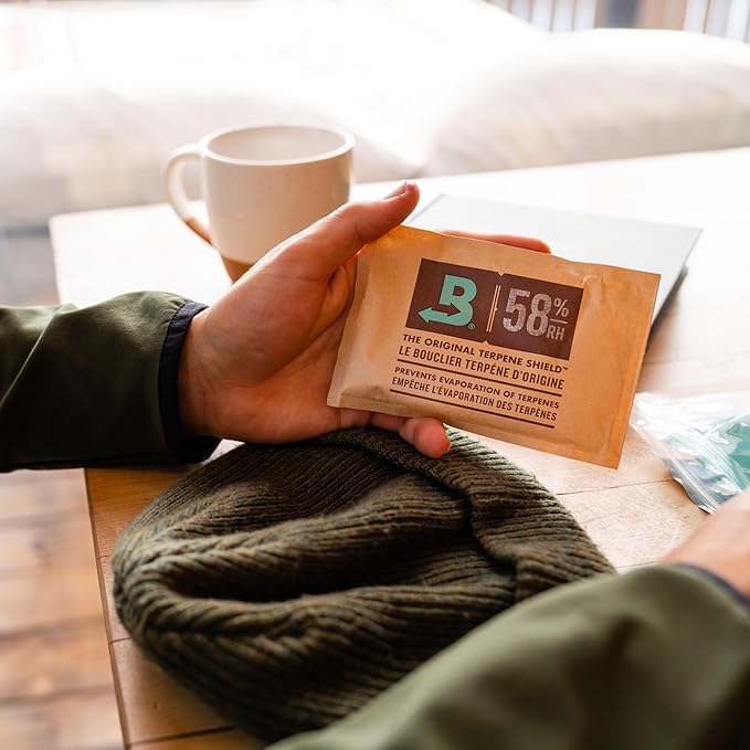 Boveda 58% Two-Way Humidity Control Packs For Storing 1 lb – Size 67 – 4 Pack – Moisture Absorbers for Storage Containers – Humidifier Packs – Hydration Packets in Resealable Bag - Image 2