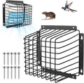 Universal Outside Bird Guard - Stainless Steel Construction Vent Cover, Fits 3 inch to 4 inch Vent Hoods, Prevents Birds, Rodents and Debris from Entering Dryer or Bathroom Exhaust Fan, Black by MILIJIA
