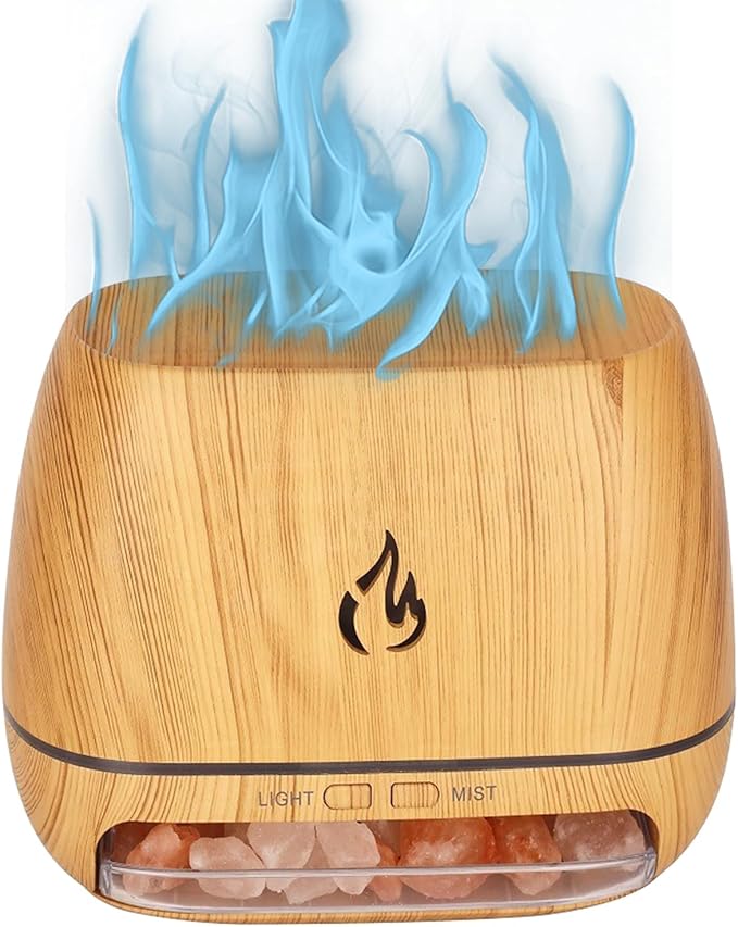 Ultrasonic Diffusers for Aromatherapy,Salt Rock Fragrance Oil Humidifier | Cool Mist Humidifier with 7-Color Light for Meditation Yoga Studio Study Bathroom Spa Users Apartment Enthusiasts Women - Image 8