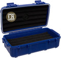 Waterproof Storage Case 1.2 L Capacity – Heavy-Duty Gear Box with Foam, Carabiner & Lanyard – Crushproof, Airtight Outdoor Container for Camping, Hiking, Fishing by Unknown