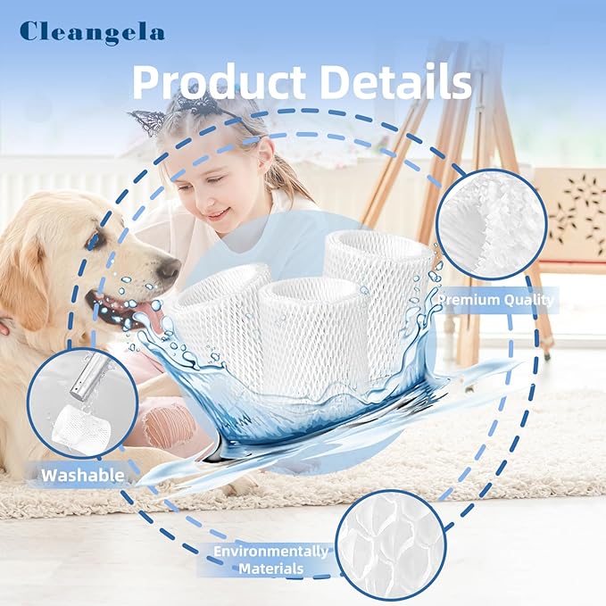 3 Pack Bedside Humidifier Filter Replacement Compatible with Canopy Bedside & Nursery Humidifiers Humidifier Wicking Replacement Filter Wood Pulp & Paper Replace Every 6 Weeks - Image 5
