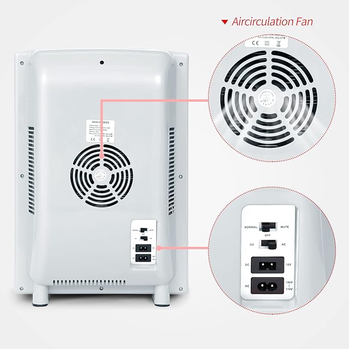 RYFT Incubators for Hatching Eggs, 25L Portable Reptile Scientific Lab Incubator with 5°C-60°C, 12V/110V Heating and Cooling for Small Reptiles (White) - Image 6