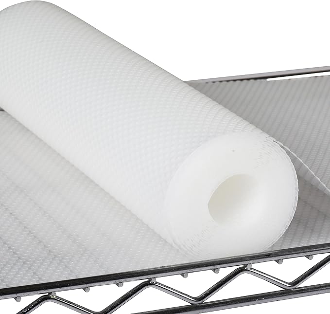 Pantry Shelf Liners for Wire Shelving - 15.5 Inch Wide Clear Thick Waterproof Shelves Liner - Translucent Easy to Cut Drawer Mat for Metal Rack 15.5 in x 120" by PABUSIOR