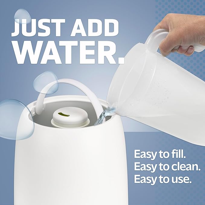 PureGuardian 30-Hour .50 Gallon Top Fill Cool Mist Ultrasonic Humidifier for Large Rooms with Humidistat, 12-Hour Timer, Aroma Tray for Bedroom, Living Room, Office, White, H955W - Image 5