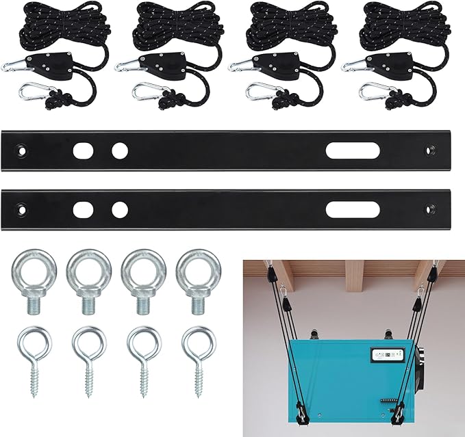 Dehumidifier Hanging Kit, Dehumidifier Joist Hanging Kit for Crawl Space and Basement Dehumidifiers, Helps Reduce Noise and Vibration of The Unit by Unknown