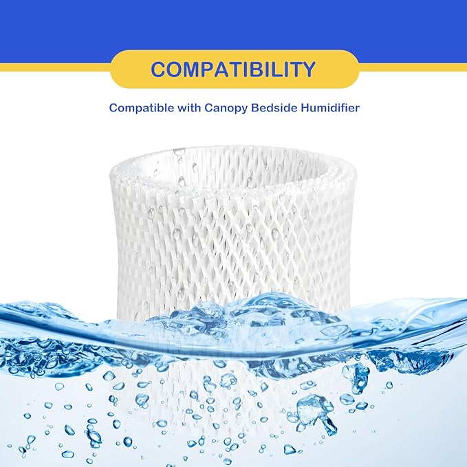 Humidifier Wicking Replacement Filter Compatible with Canopy Bedside and Nursery Humidifier, Wood Pulp & Paper Filter, 3 Pack Filters - Image 4