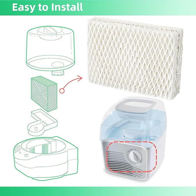 kakofaci 6 Pack WF813 Humidifier Filters Replacement Compatible with Equate EQWF813 PCWF813 Relion RCM832 RCM-832N Protec RWF813 EQ-2119-UL PCCM-832N Cool Mist Humidifiers Wick Filter - Image 2