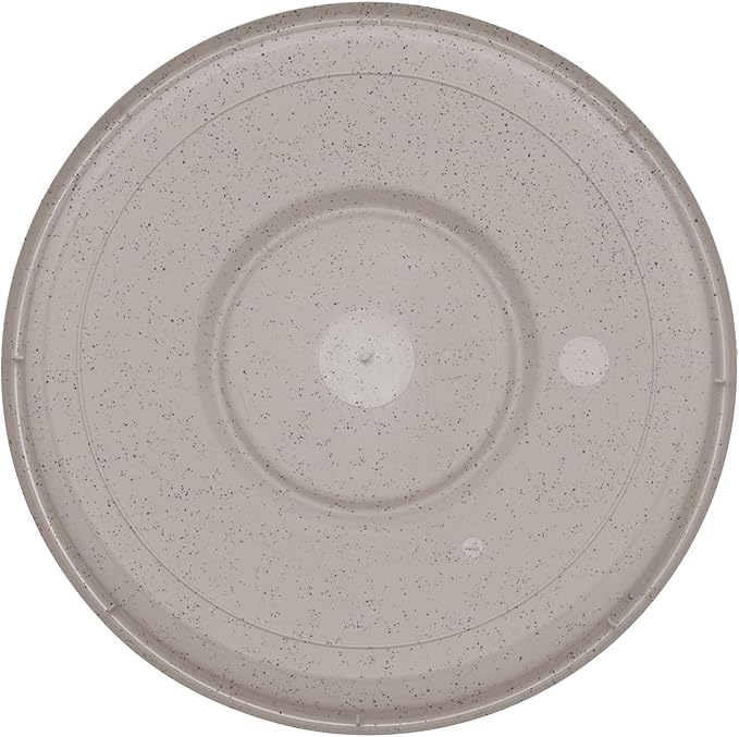 Bloem Terra Resin Saucer Tray: 4.75" Bottom Width - Vanilla Bean - Matte, Durable, Ribbed Bottom, Indoor and Outdoor, Fits 6" Terra Pots - Image 6