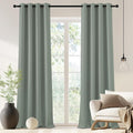 NICETOWN Blackout Drapery Curtain Panel 90 inches Long - Window Treatment Thermal Insulated Grommet Blackout Curtain/Drape for Bedroom Living Room (Sage Green, 1 Panel, 46 by 90 inches) by NICETOWN