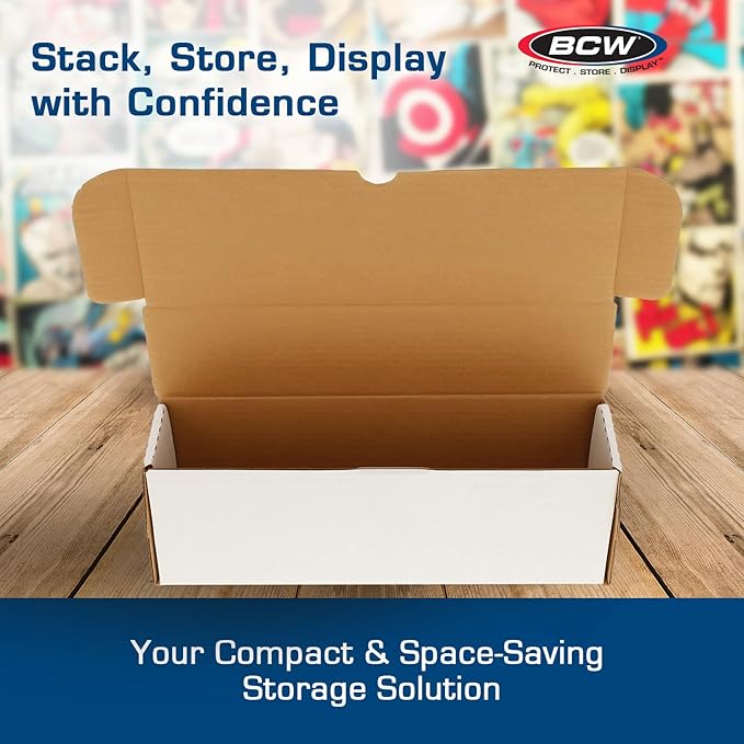 BCW 14-Inch Semi-Rigid #1 Storage Box - 1 Pack | Holds 350 Semi-Rigid Card Holders | Vertical Card Organizer | Ideal for Sports, Trading Cards Baseball, Magic, Pokemon - Image 5