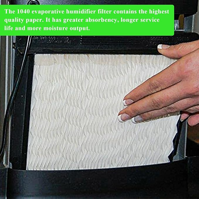 Ximoon 1040 B40 Humidifier Filter Replacement Wick for Es‘’sick Air Humidifier, Fits 3D6-100 5D6-700 7D6-100 D46-720 E27-000 E35-000 CM330 B23-810 TD6-710 MA-0500-2 Pack - Image 6