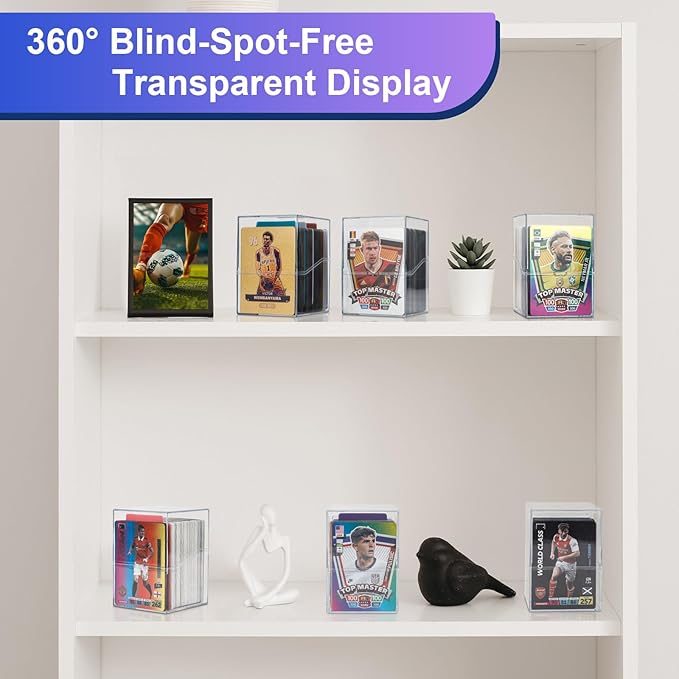 6 Pack Card Deck Boxes: Transparent Storage for TCG, MTG, YuGiOh, Sport Cards and Other Collectible Cards – Compact Clear Organizers, Holds 800+ Cards, Ideal for Collection and Storage - Image 6