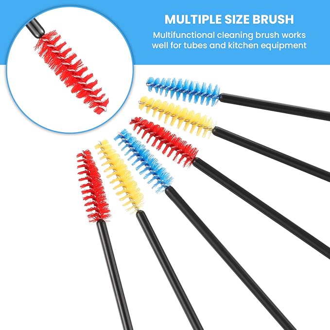 Outus 15 Pieces Hummingbird Feeder Cleaning Brush Mini Nylon Brush Set Cleaner for Bottles, Tubes, Jars, Bird Feeder (0.3 Inches/ 3.9 Inches) - Image 5