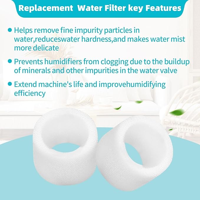 36-Pack Humidifier Replacement Filters Compatible with LEVOIT Classic160/Dual 200S/Dual 150/Classic 300/OasisMist450S/LV600S/Superior 6000S,Top Fill Humidifiers Filters - Image 4