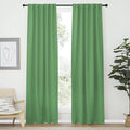 NICETOWN Vertical Blinds Window Curtain Panels - (Forest Green Color) 42 by 84 Inches, Set of 2, Energy Saving Rod Pocket and Back Tab Blackout Curtains for Nursery loft Cafe Laundry by NICETOWN