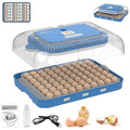 HOWOOlUA 70 Egg Incubator for Hatching Eggs withAuto Turn, Temp & Humidity Control, Built-in CandleLarge Capacity Egg Incubator for Chicken Duck Goose Eggs by howooiua