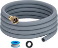 16FT Dehumidifier Drain Hose with 3/4” FHT Brass Rustproof Connector, Versatile Drain Hose Perfectly Compatible with most Dehumidifiers and 3/4” external thread outlet, No Leak (Grey, 16FT) by ZY-hosetube