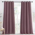 NICETOWN Dry Rose Blackout Curtain 118 inch Long, W55 x L118, 1 Panel, Thermal Insulated Window Treatment with Grommet Room Darkening Thermal Insulated Panel for Bedroom/Living Room by NICETOWN