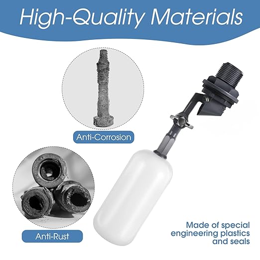 meekoo Float Ball Valve, 1.57 Inch Male Automatic Fill Feed Humidifier Tank Water with Adjustable Arm for Ponds, Livestock Water Trough, Aquariums, Aquaculture, Hydroponics and Reservoir(20 Pack) - Image 4
