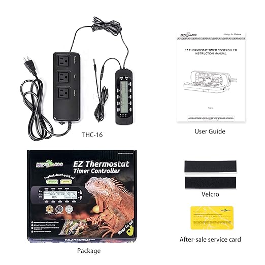 REPTI ZOO Reptile Thermostat Digital Outlet Temperature Timer Troptical or Desert Mode with Day Night Control for Aquarium Reptiles Terrarium Humidistat Mushroom Fermentation,Easy Setup (THC16) - Image 6