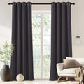 NICETOWN Blackout Drapery Curtain Panel 90 inches Long - Window Treatment Thermal Insulated Grommet Blackout Curtain/Drape for Bedroom Living Room (Greyish Purple, 1 Panel, 46 by 90 inches) by NICETOWN