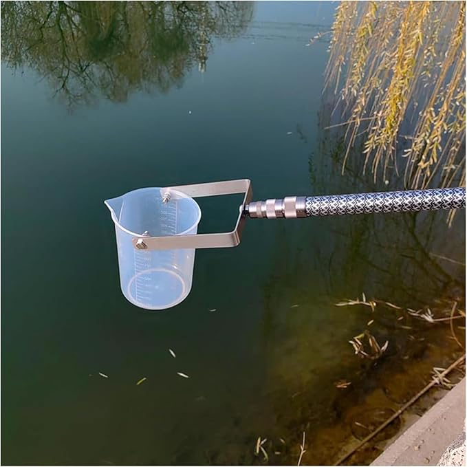 Water Sampling Pole,Telescopic Water Sampler,Pendulum Beaker Sampler with Swivel & Fixed!for Environmental Monitoring,Water Quality Sample Collection(Size:1000ml,3m(9.8ft),Color:Plastic) by Unknown