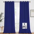 NICETOWN Blackout Window Curtain Panel - Home Fashion Thermal Insulated Room Darkening Drapery for Bedroom & Living Room, 52W x 95L, 1 Panel, Dark Blue by NICETOWN