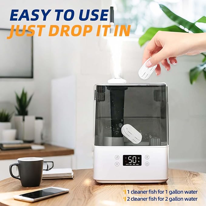Humidifier Demineralization Cartridge, Compatible with All LEVOIT Top Fill Humidifiers, Calcium and Magnesium Ion Softening, Humidifier Cleaning, 6 Pack, White - Image 5
