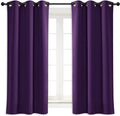 NICETOWN Blackout Curtain Blind for Bedroom, Single Panel, W34 x L63 inches, Royal Purple, Thermal Insulated Grommet Blackout Room Darkening Drape/Drapery by NICETOWN