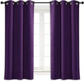 NICETOWN Blackout Curtain Blind for Bedroom, Single Panel, W42 x L45 inches, Royal Purple, Thermal Insulated Grommet Blackout Room Darkening Drape/Drapery by NICETOWN