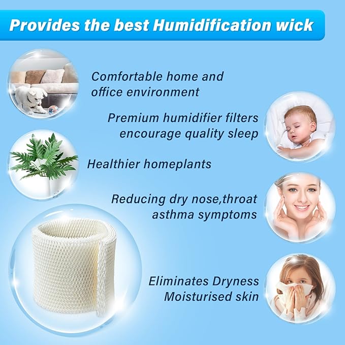 MAF2 Super Wick Humidifier Filter, for Aircare/Essick Air/Moist Air Humidifier MA0600, MA0601, MA0800, MA08000, Kenmore 5408,154080,32 15508 Filters, Humidifier Replacement Wicks - 2-Pack - Image 6