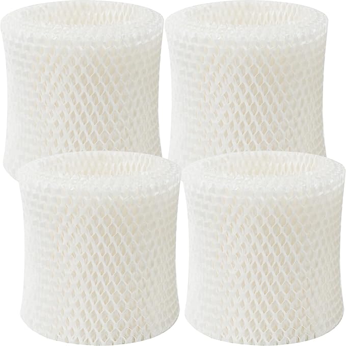 Humidifier Filter for Canopy Humidifier Bedside, Long-Last Wood Pulp Canopy Filter Replace for Canopy Humidifier Filter, 4-Pack, White by SUNRRA