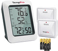 TempPro TP60-2 Digital Hygrometer Indoor Outdoor Thermometer Wireless Temperature and Humidity Gauge Monitor Room Thermometer with 500ft/150m Range Humidity Meter (Previously ThermoPro) by ThermoPro