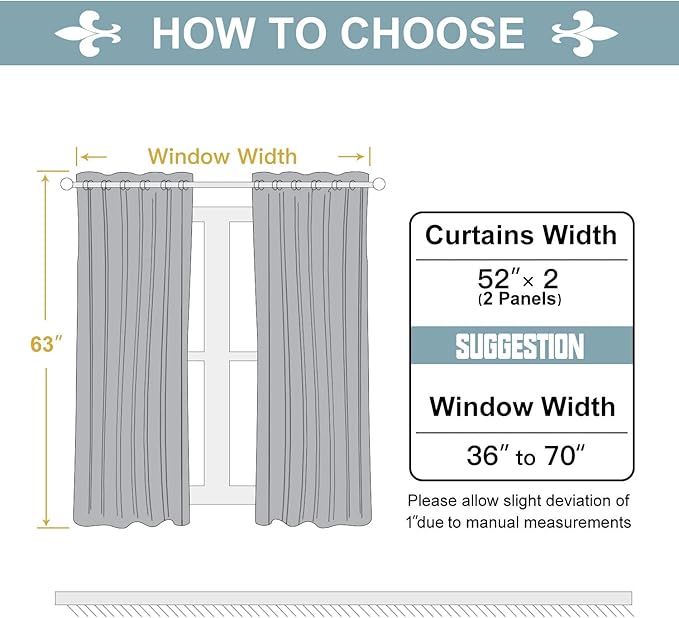 ChrisDowa Grommet Room Darkening Curtains for Bedroom and Living Room - 2 Panels Set Thermal Insulated Blackout Curtains (Pink, 52W x 63L) - Image 5