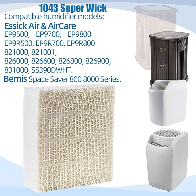 Alocs 1043 Humidifier Filter Wick Replacement for AIRCARE Essick Air 826000 831000 EP9800 EP9700 EP9500 EP9R800 EP9R700 EP9R500, Bemis Space Saver 800 8000 Series Evaporative Humidifiers - Image 4